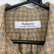 Brown Burberrys Dress Shirt Men's Large