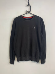 Black Ralph Lauren Crew-neck Jumper Men's Large