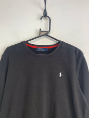 Black Ralph Lauren Crew-neck Jumper Men's Large