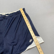 00s Navy and White Nike Sport Shorts Women's Large