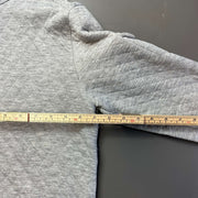 Grey Quilted Barbour Sweatshirt Medium