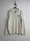 Beige IZOD x Lacoste Button-up Jumper Men's Large