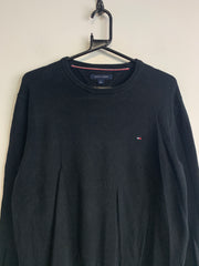 Black Tommy Hilfiger V-neck Jumper Men's Small