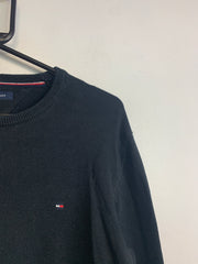 Black Tommy Hilfiger V-neck Jumper Men's Small