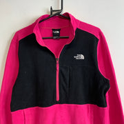 Black and Pink North Face Fleece Women's Large