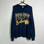 Vintage 90s United States Navy Army Sweatshirt XL