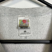 Vintage Grey Fruit of the Loom Graphic Sweatshirt XL