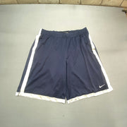 Navy and White Nike Basketball Sport Shorts Men's XXL