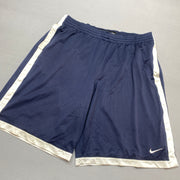 Navy and White Nike Basketball Sport Shorts Men's XXL