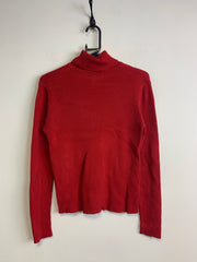 Red Ralph Lauren Turtleneck Jumper Women's Small