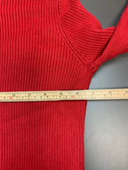 Red Ralph Lauren Turtleneck Jumper Women's Small