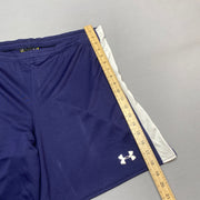 Navy and White Under Armour Sport Shorts Men's Large