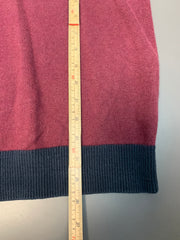 Burgundy Tommy Hilfiger Badge Jumper Men's Large