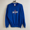 Blue Embroidery Sweatshirt Men's Medium