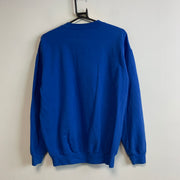 Blue Embroidery Sweatshirt Men's Medium