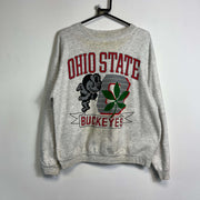 Vintage Grey Ohio State Buckeyes Sweatshirt Small