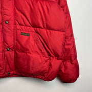 Vintage Red Polo Ralph Lauren Puffer Jacket Men's Large