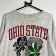 Vintage Grey Ohio State Buckeyes Sweatshirt Small