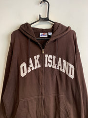 Brown Embroidery Hoodie Men's XL