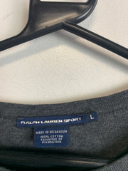 Grey Ralph Lauren Sport Sweatshirt Men's Large