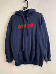 Navy Embroidery Hoodie Men's Medium