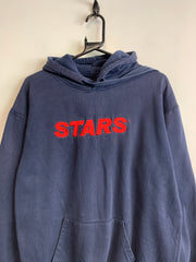 Navy Embroidery Hoodie Men's Medium