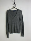 Grey Ralph Lauren Sport V-neck Jumper Men's Medium