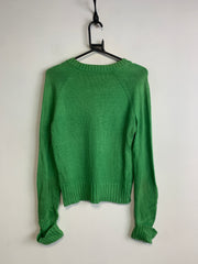 Green Ralph Lauren V-neck Jumper Men's Medium