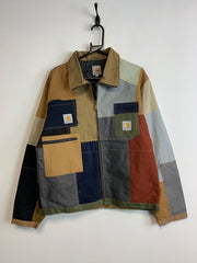 Reworked Multicolour Carhartt Workwear Jacket Men's Large