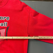 Red Graphic Volleyball Sweatshirt Medium