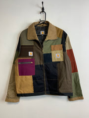 Reworked Multicolour Carhartt Workwear Jacket Men's Large