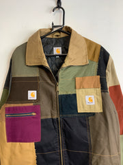 Reworked Multicolour Carhartt Workwear Jacket Men's Large