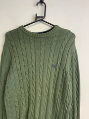 Green CHAPS Crew-neck Jumper Men's Small