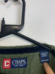 Green CHAPS Crew-neck Jumper Men's Small