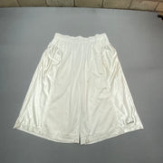 White Reebok Basketball Sport Shorts Women's Large