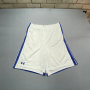 White and Blue Under Armour Sport Shorts Men's Medium