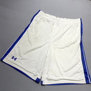 White and Blue Under Armour Sport Shorts Men's Medium