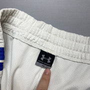 White and Blue Under Armour Sport Shorts Men's Medium