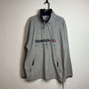 Grey Reebok Quarter zip up Fleece Pullover Men's Large