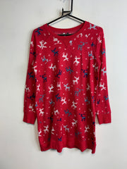 Red Christmas Jumper Women's Medium