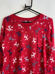 Red Christmas Jumper Women's Medium