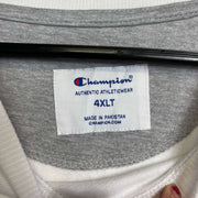 White Navy Champion Reworked Sweatshirt Large