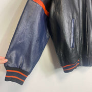 Vintage Chicago Bears NFL Leather Jacket Rare Large