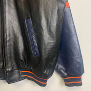 Vintage Chicago Bears NFL Leather Jacket Rare Large