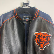 Vintage Chicago Bears NFL Leather Jacket Rare Large