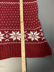 Red and White Christmas Sweater Men's Small