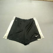 Black and White Nike Dri-Fit Running Sport Shorts Women's Medium