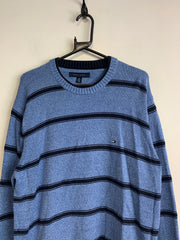 Blue Tommy Hilfiger Knitwear Jumper Men's Large