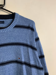 Blue Tommy Hilfiger Knitwear Jumper Men's Large