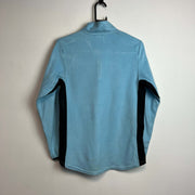 Vintage 90s Light Blue Nike Quarter zip up Fleece Women's Medium